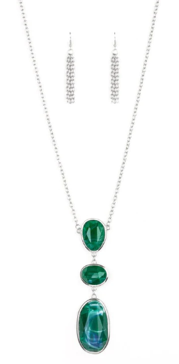 Making An Impact Green Necklace