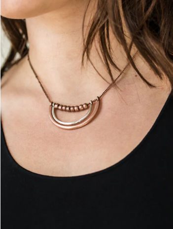 Artificial Arches Copper Necklace