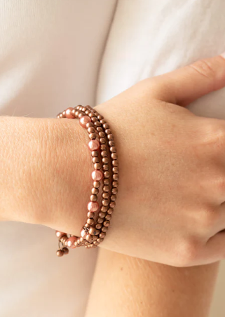 GRANDIOSE Slam Copper Stretch Bracelet