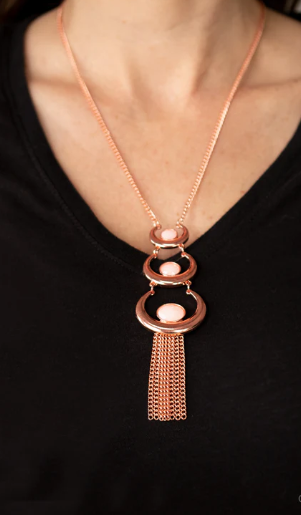 As MOON As I Can Copper Necklace