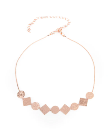 Don't Get Bent Out Of Shape Copper Choker Necklace