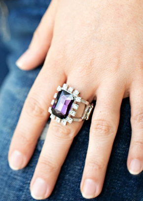 Galactic Glamour Purple Ring