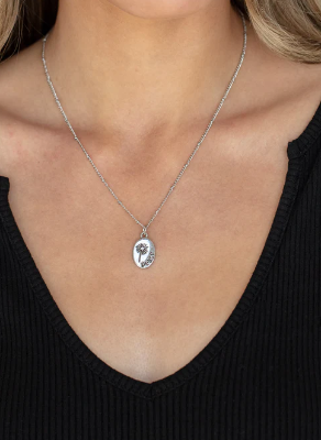 Be The Peace You Seek Silver Necklace