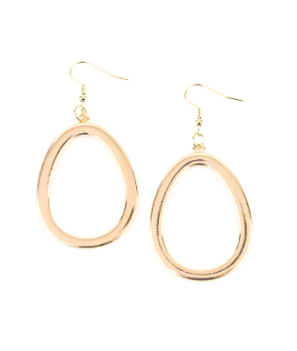 Casual Curves Rose Gold Earrings