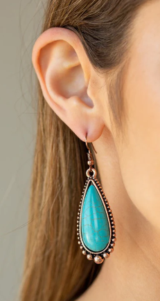 Desert Quench Copper Earrings