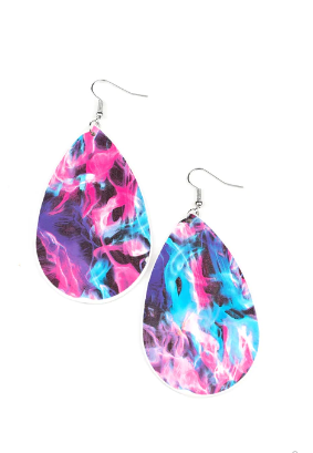 Mosaic Chic Multi-Colored Earrings