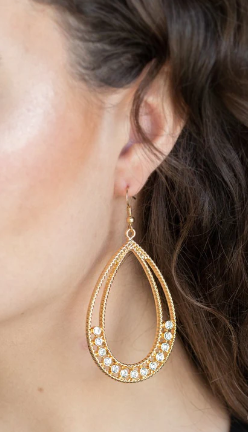 Glitz Fit Gold Earrings