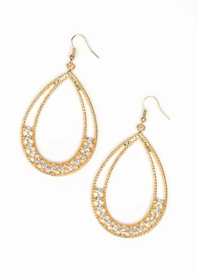 Glitz Fit Gold Earrings