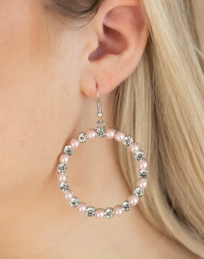 Pearl Palace Pink Earrings