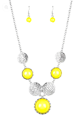 Bohemian Bombshell Yellow Necklace