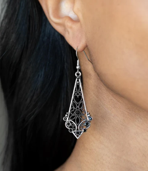 Casablanca Charisma Black Earrings