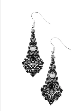 Casablanca Charisma Black Earrings