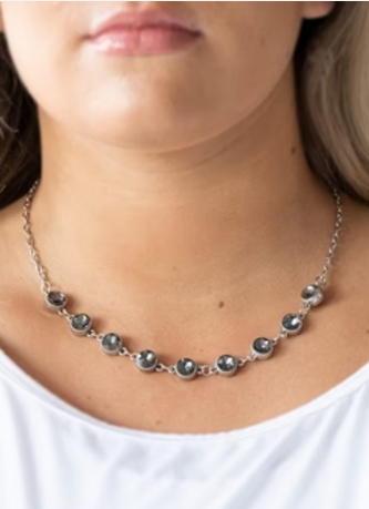 Starlit Socials Silver Necklace