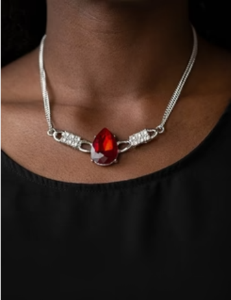 Way To Make An Entrance Red Necklace