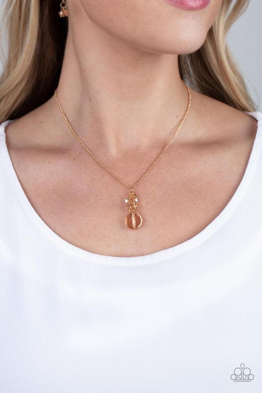 Clustered Candescence Gold Necklace