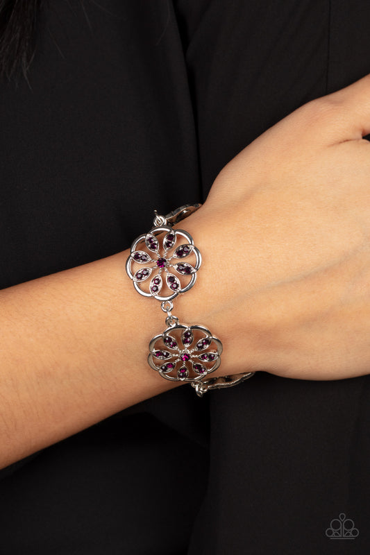 Blooming Bling Purple Bracelet