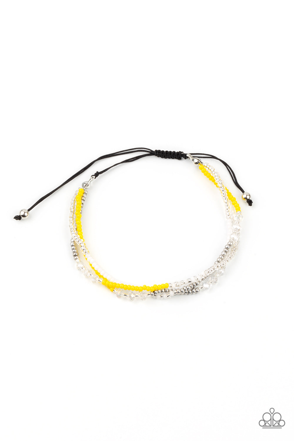 BEAD Me Up, Scotty! Yellow Pull-Tie Bracelet