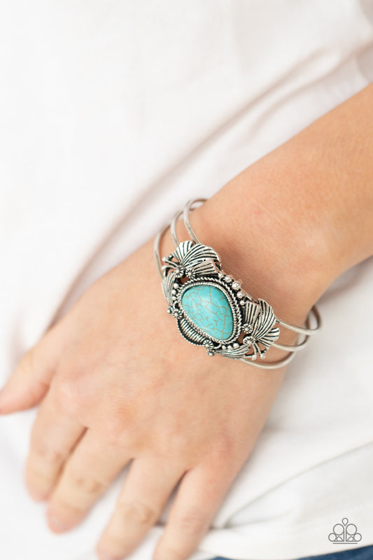 Western Wonderland Blue Cuff Bracelet