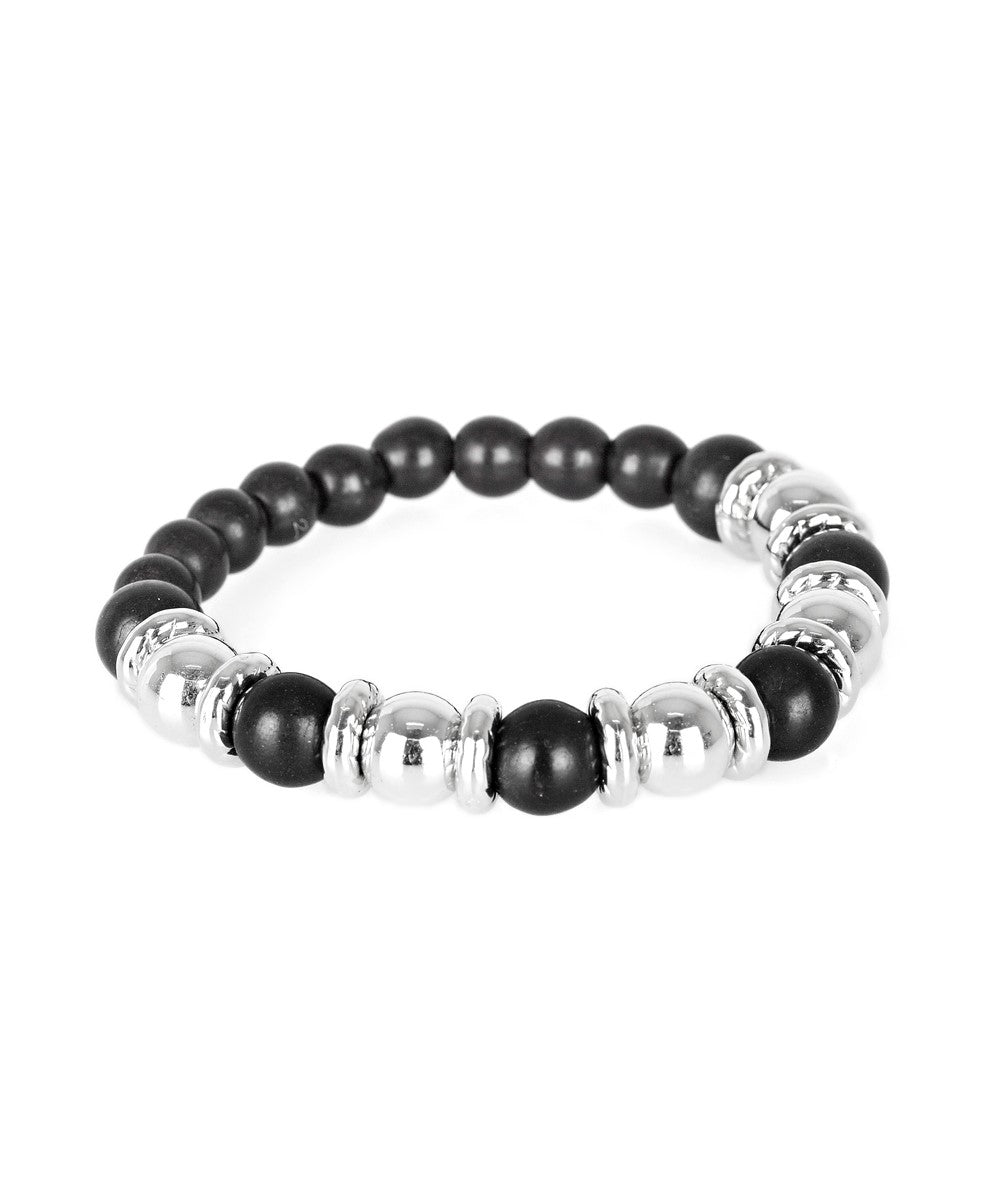 Across The Mesa Black Stretch Bracelet