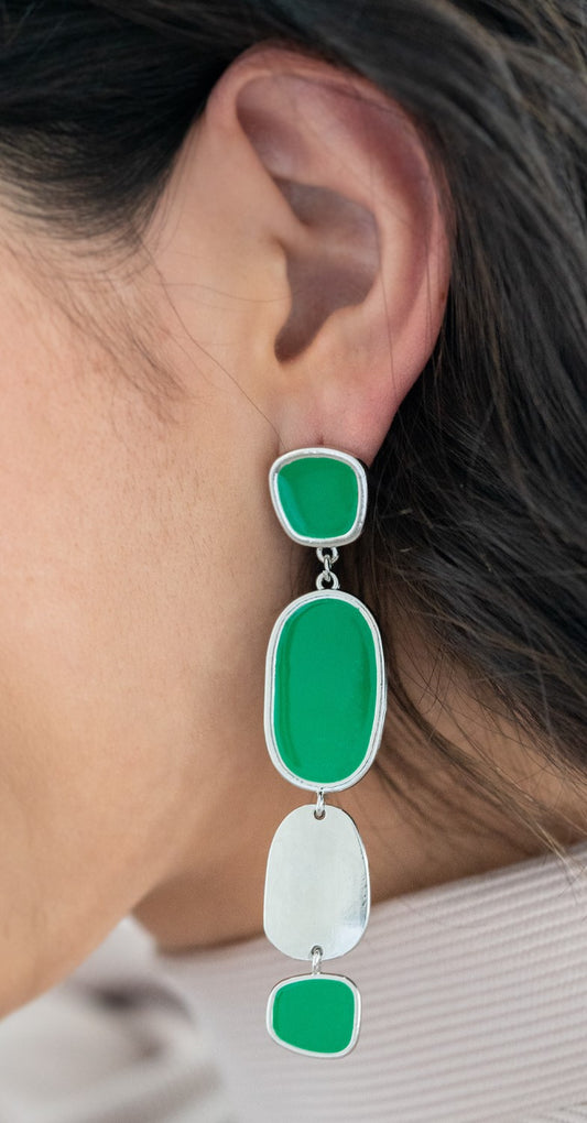 All Out Allure Green Earrings