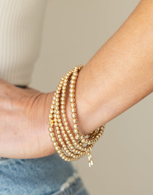 American All-Star Gold Stretch Bracelet