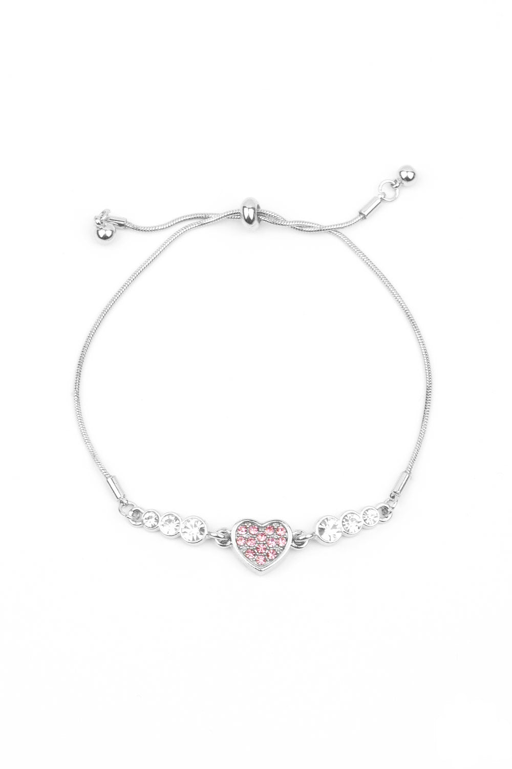 Big-Hearted Beam Pink Bracelet