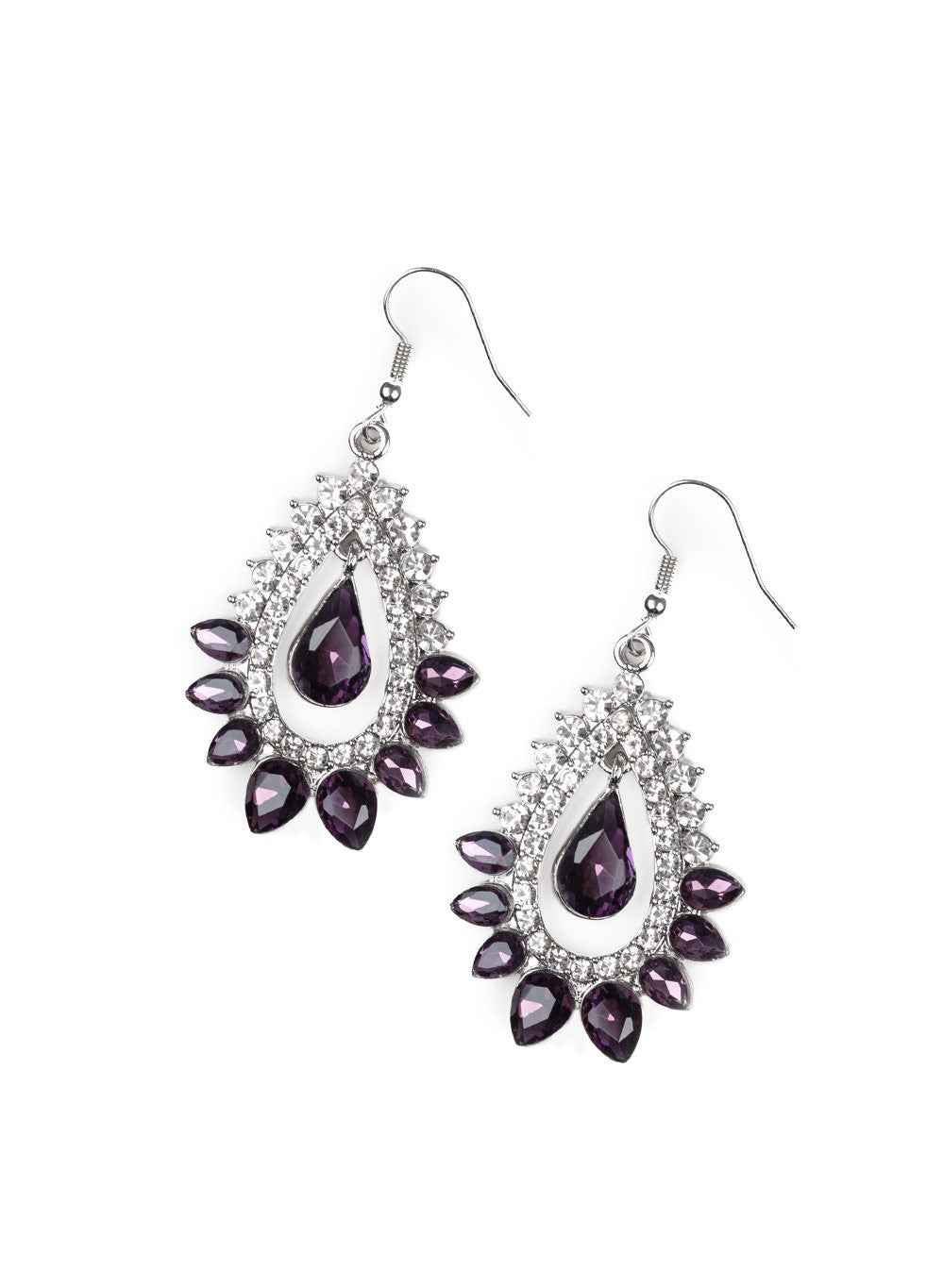 Boss Brilliance Purple Earrings