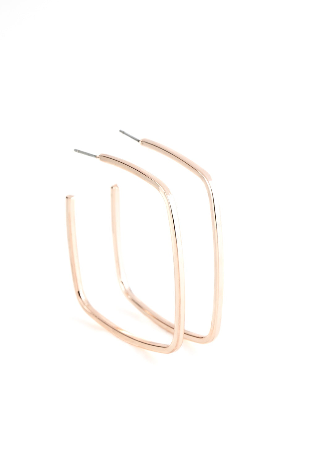 Brazen Beauty Rose Gold Hoop Earrings