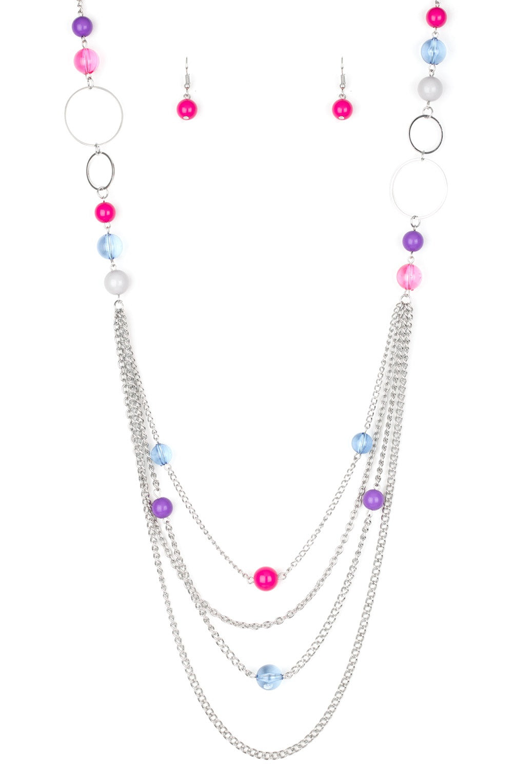 Bubbly Bright Multi-Colored Necklace