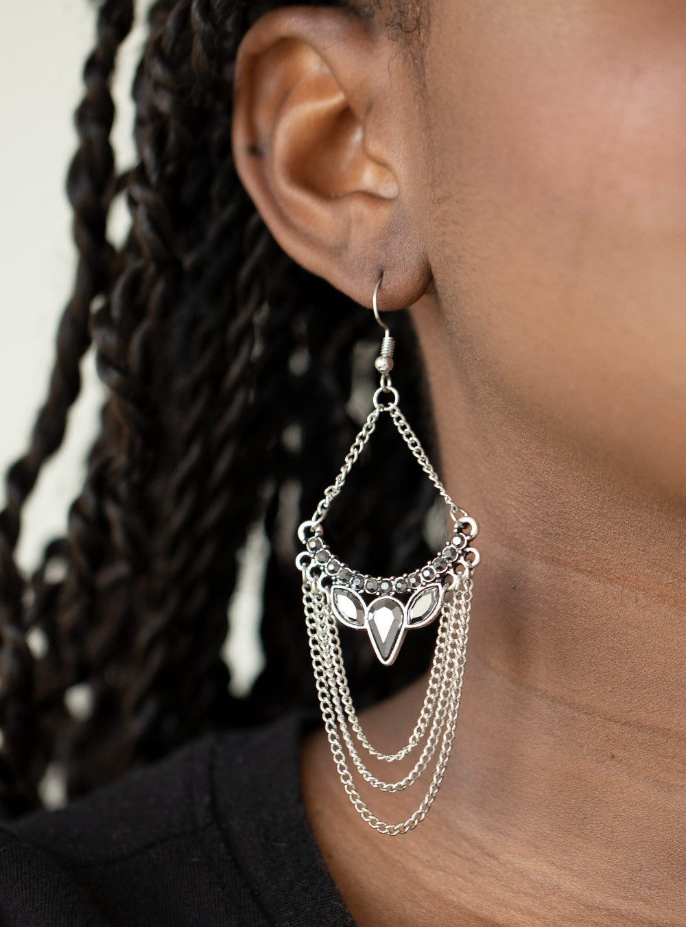 Burst Into TIERS Silver Earrings