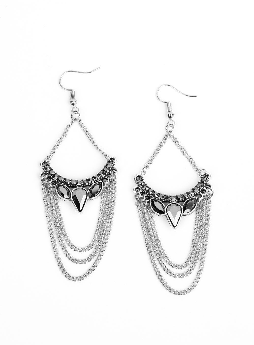 Burst Into TIERS Silver Earrings