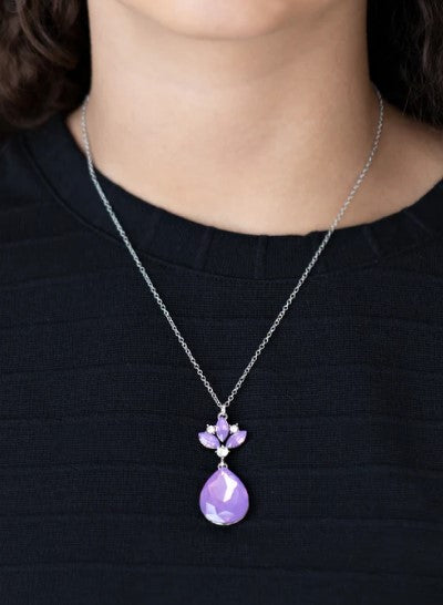 Celestial Shimmer Purple Necklace