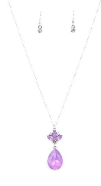 Celestial Shimmer Purple Necklace