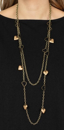 Chicly Cupid Brass Necklace