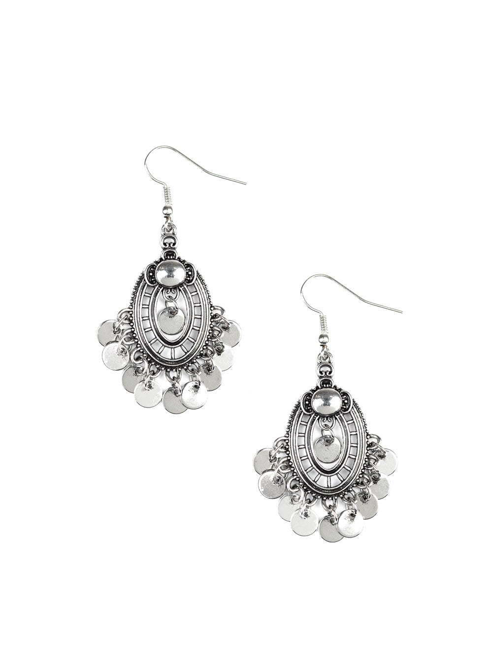 Chime Chic Silver Earrings