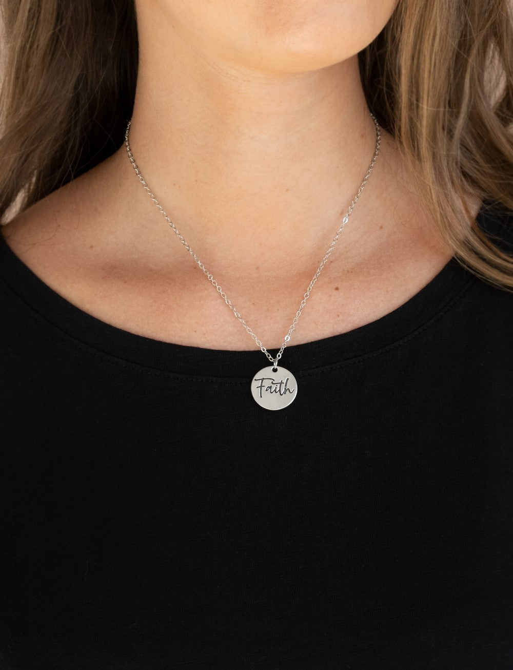 Choose Faith Silver Necklace