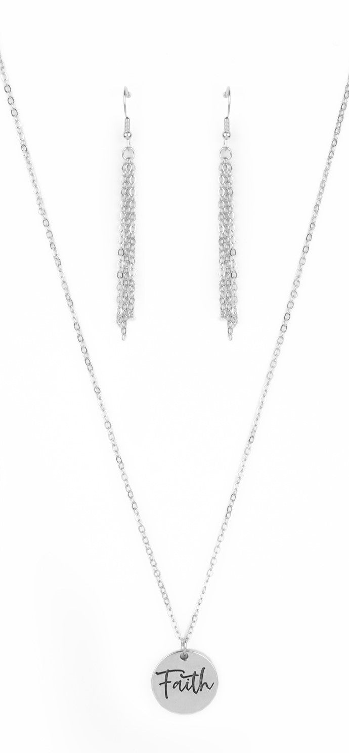 Choose Faith Silver Necklace