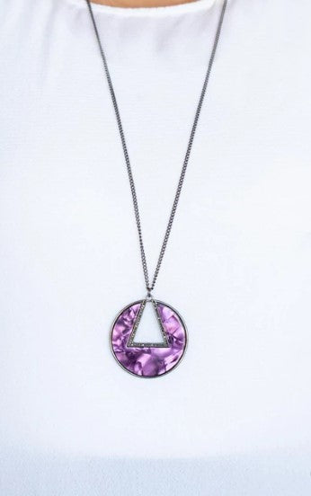 Chromatic Couture Purple Necklace