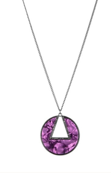 Chromatic Couture Purple Necklace