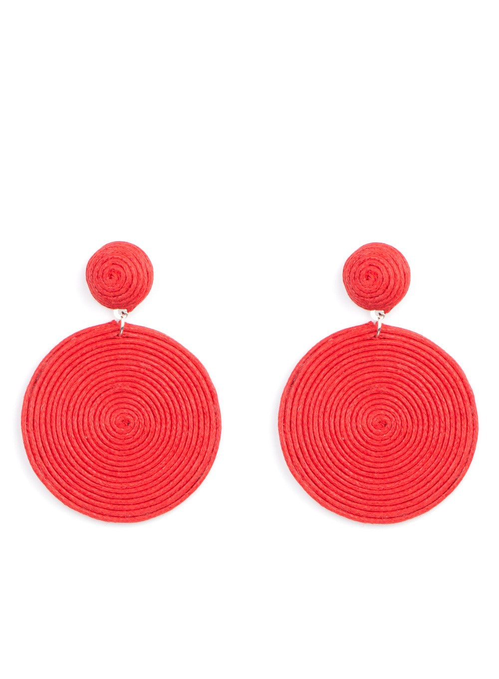 Circulate The Room Red Post Earrings