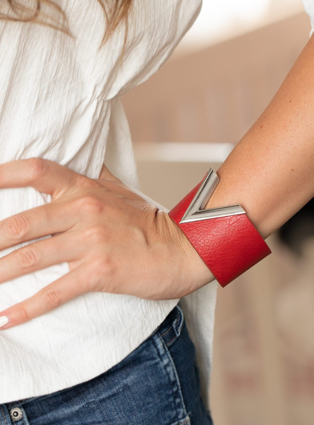 Claws Out Red Single Wrap Bracelet