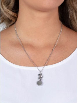 Clustered Candescence Silver Necklace