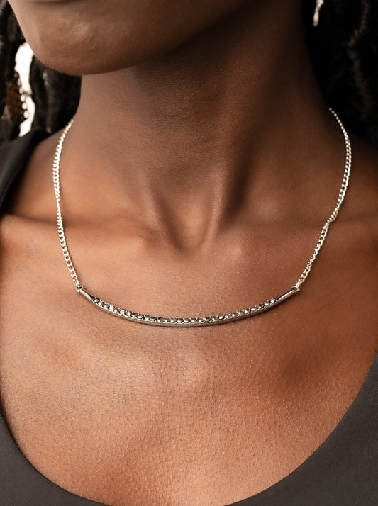 Collar Poppin' Sparkle Silver Necklace