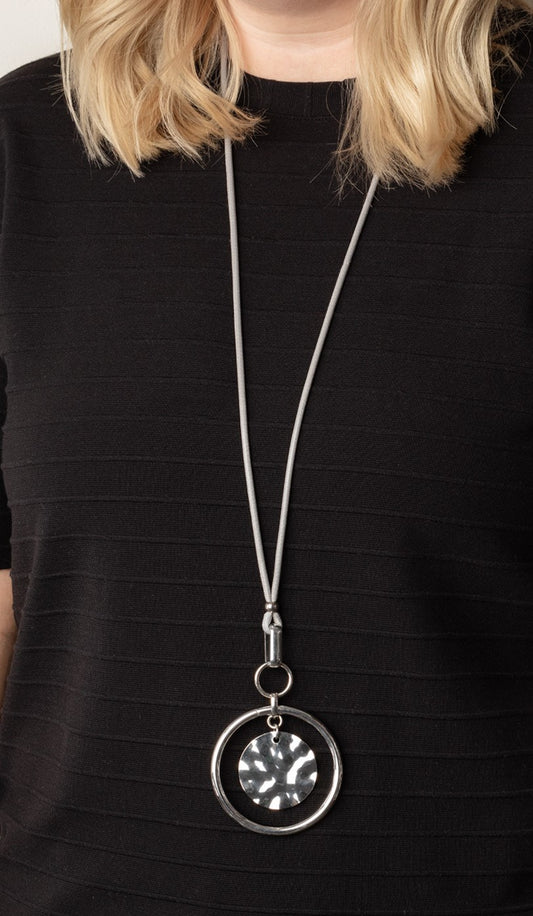 CORD-inated Effort Silver Necklace