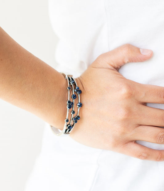 Cosmic Candescence Blue Hinge Bracelet