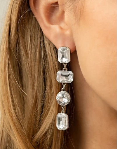 Cosmic Heiress White Earrings