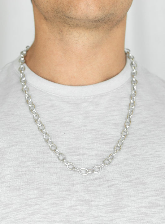 Courtside Seats Men's Silver Urban Necklace