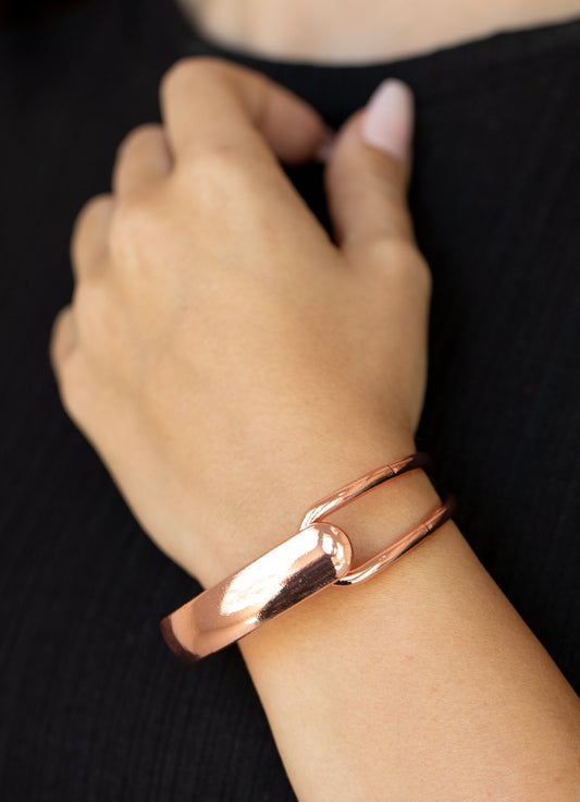 Couture-Clutcher Copper Hinge Bracelet