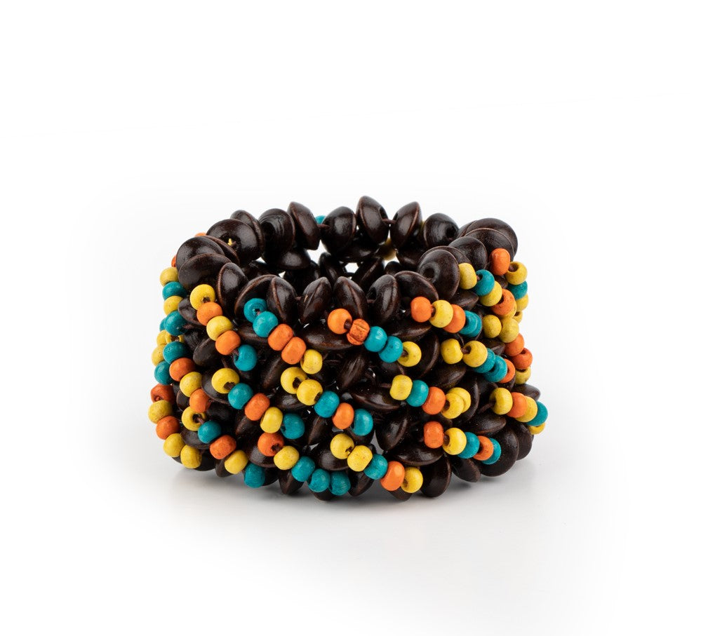 Cozy In Cozumel Multi-Colored Stretch Bracelet