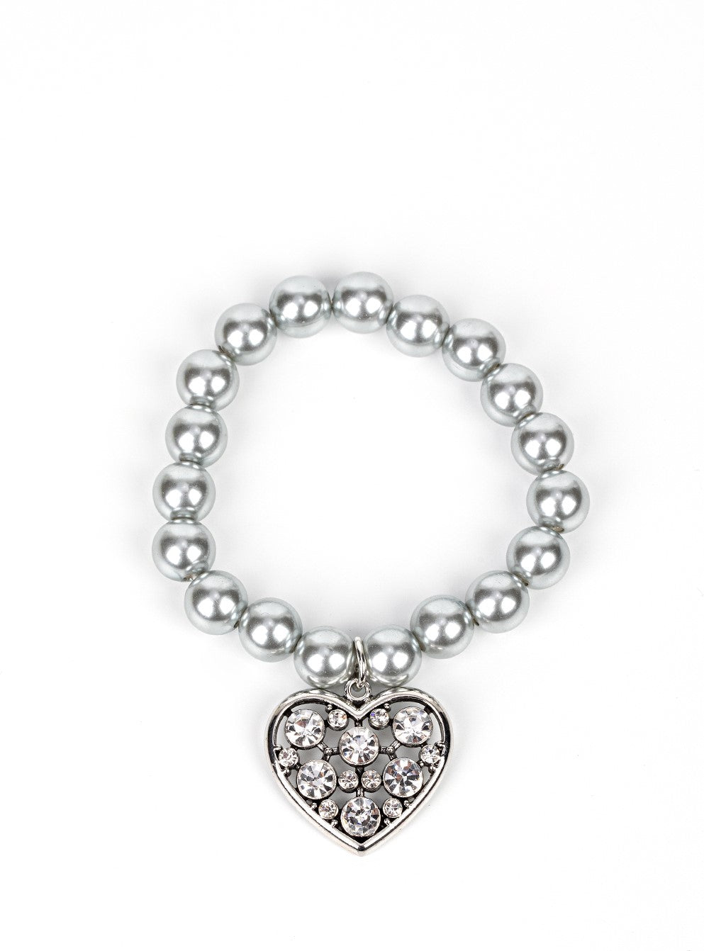 Cutely Crushing Silver Stretch Bracelet